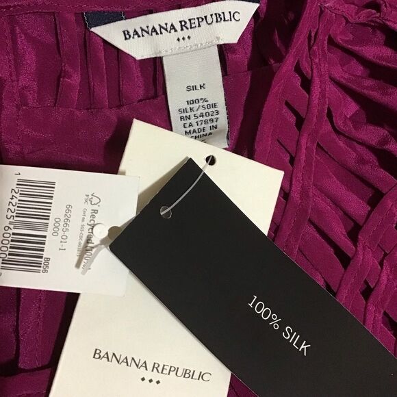 Banana Republic Sleeveless Silk Blouse XS NWT - Picture 4 of 5